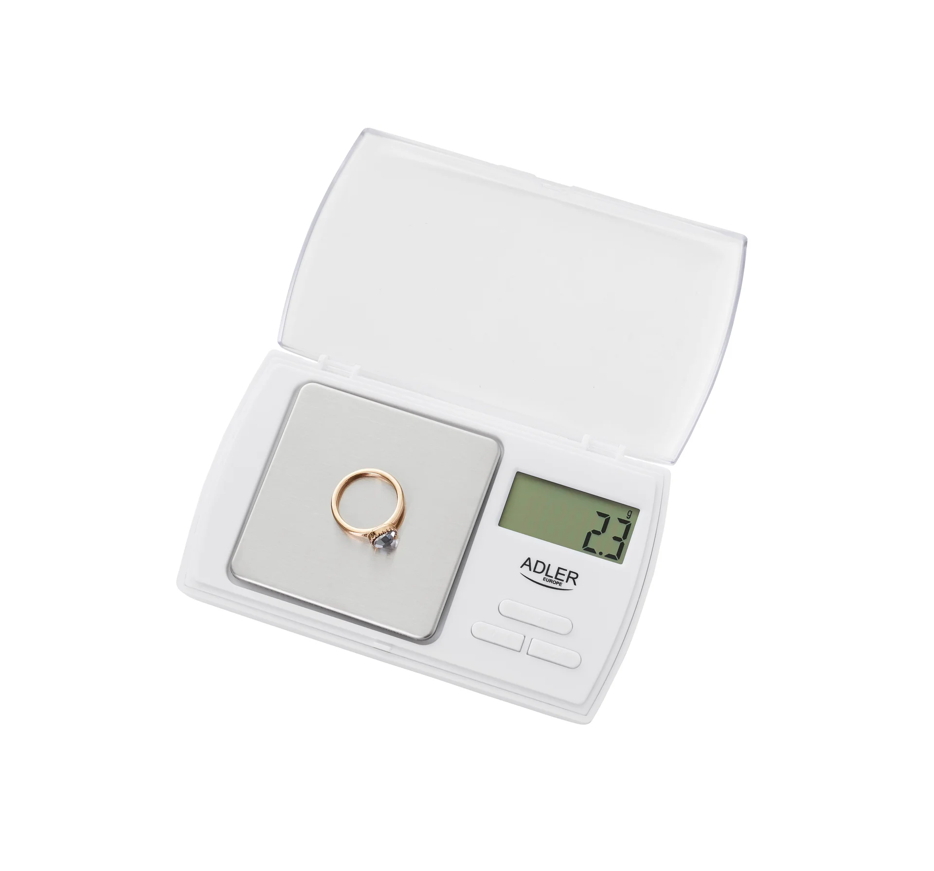 Adler   Precision scale   AD 3161   Maximum weight (capacity) 0.5 kg   Accuracy 0.01 g   White - Image 2