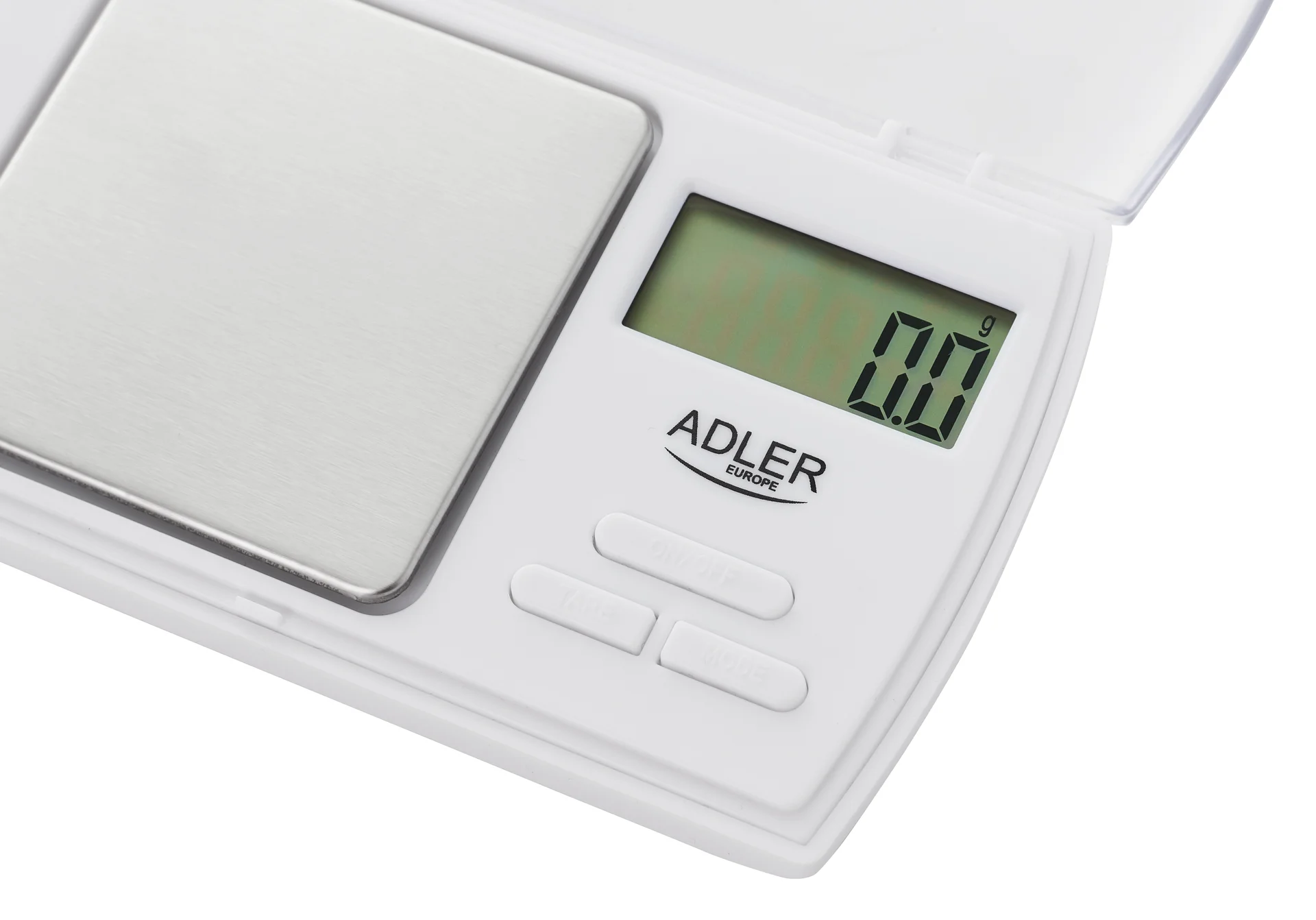 Adler   Precision scale   AD 3161   Maximum weight (capacity) 0.5 kg   Accuracy 0.01 g   White - Image 3