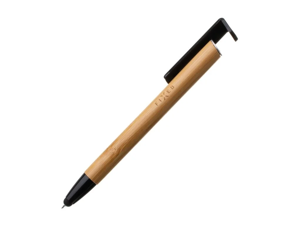 Fixed   Pen With Stylus and Stand   3 in 1   Pencil   Stylus for capacitive displays; Stand for phones and tablets   Bamboo - Image 3