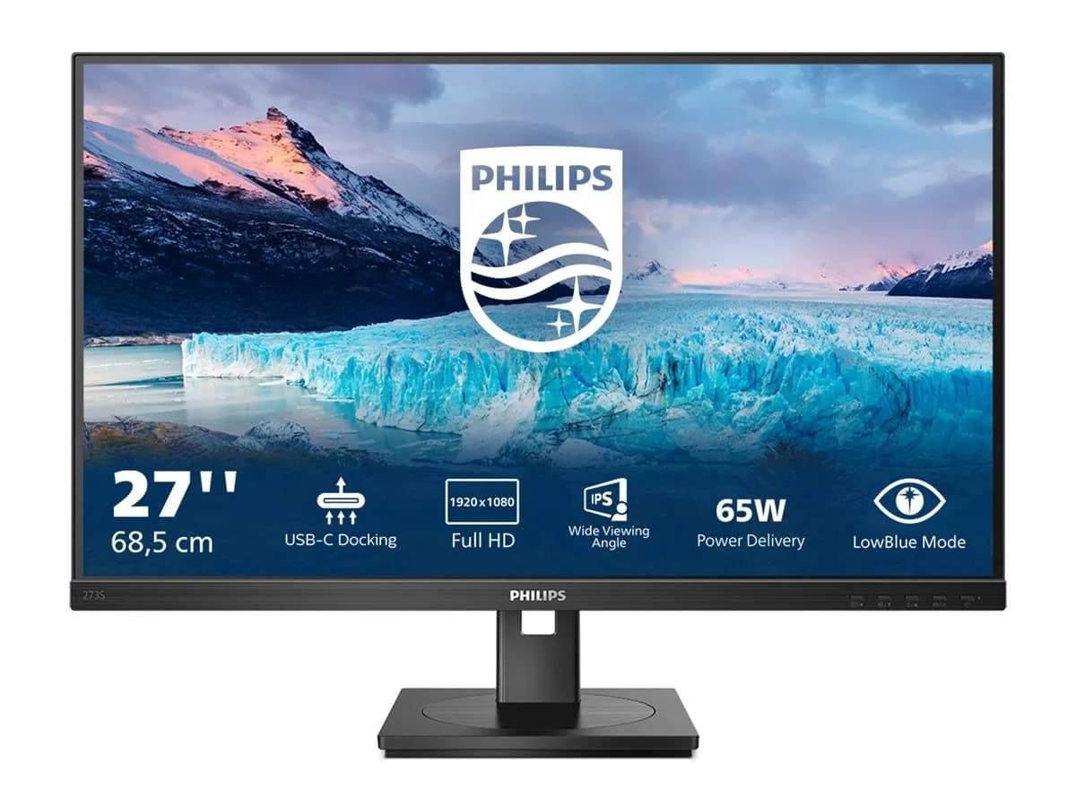 Philips LCD Monitor 273S1/00 27 " IPS FHD 16:9 75 Hz 4 ms 1920 x 1080 300 cd/m² HDMI ports quantity 1 - Image 3