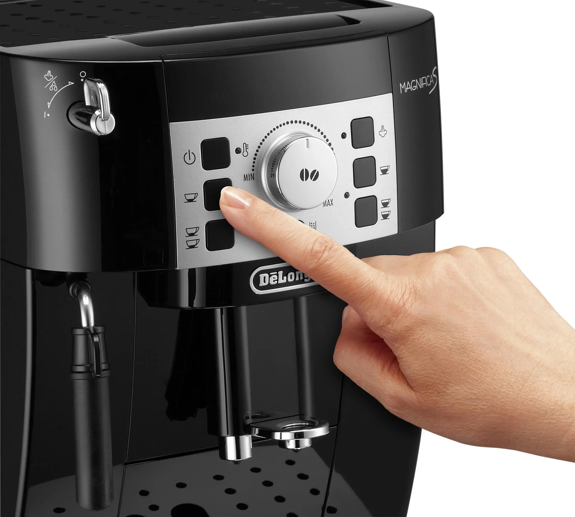 Delonghi Coffee Maker ECAM22.115.B Magnifica S Pump pressure 15 bar Built-in milk frother Automatic 1450 W Black - Image 2
