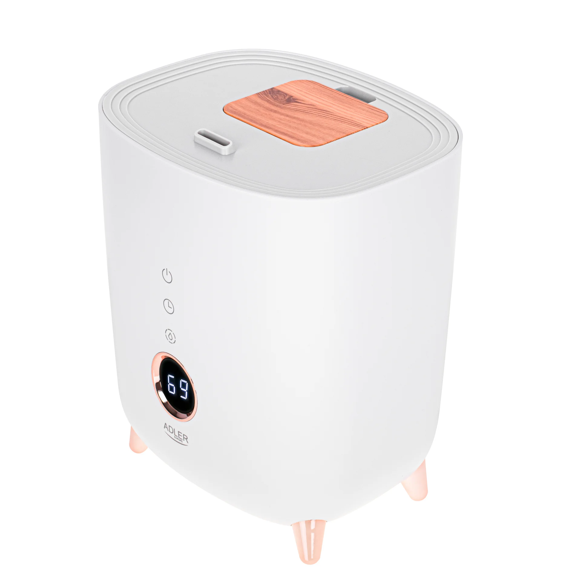 Adler AD 7972 Humidifier 23 W Water tank capacity 4 L Suitable for rooms up to 35 m² Ultrasonic Humidification capacity 150-300 ml/hr White - Image 4