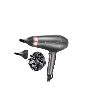 Remington   Hair Dryer   AC8820   2200 W   Number of temperature settings 3   Ionic function   Diffuser nozzle   Silver - Image 1