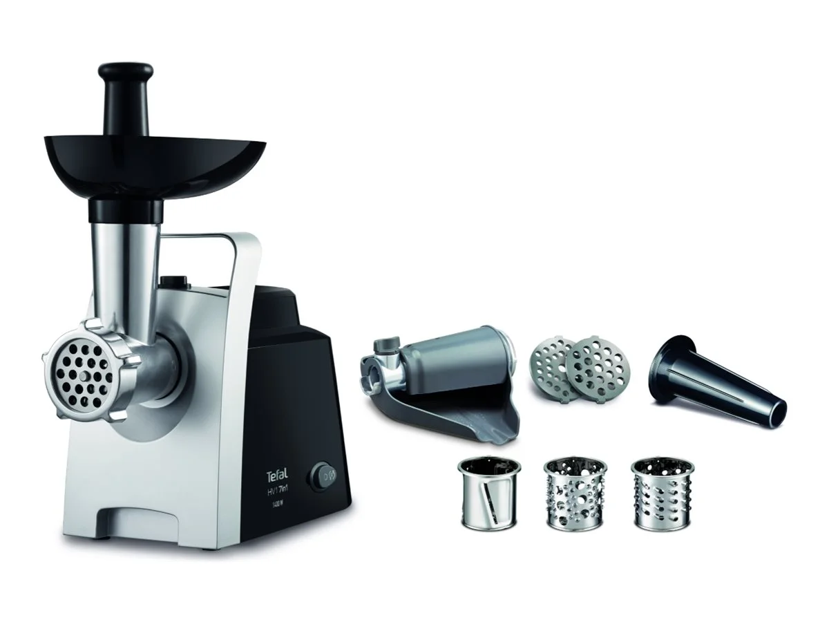 TEFAL Meat Grinder NE109838 Stainless Steel/Black 1400 W Number of speeds 1 Throughput (kg/min) 1.7 - Image 2