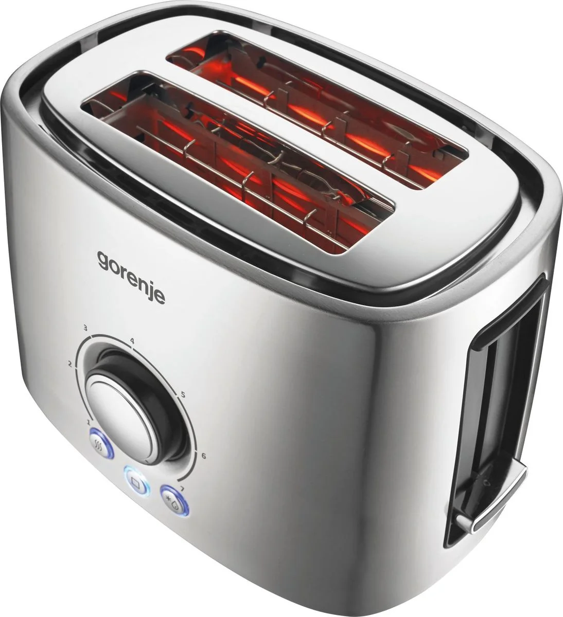 Gorenje   Toaster   T1000E   Power 1000 W   Number of slots 2   Housing material  Metal   Stainless Steel - Image 3