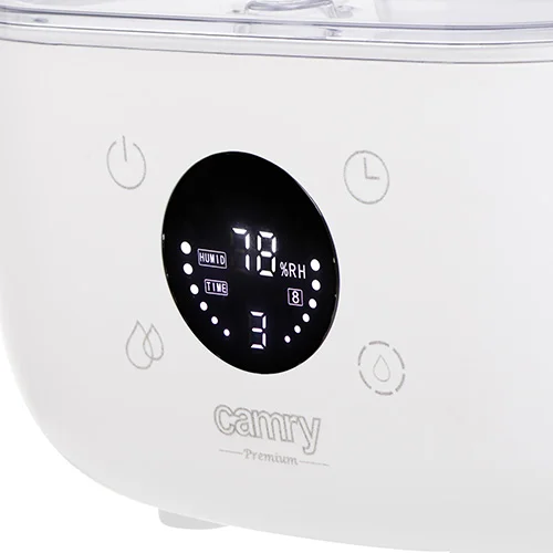 Camry   CR 7973w   Humidifier   23 W   Water tank capacity 5 L   Suitable for rooms up to 35 m²   Ultrasonic   Humidification capacity 100-260 ml/hr   White - Image 6