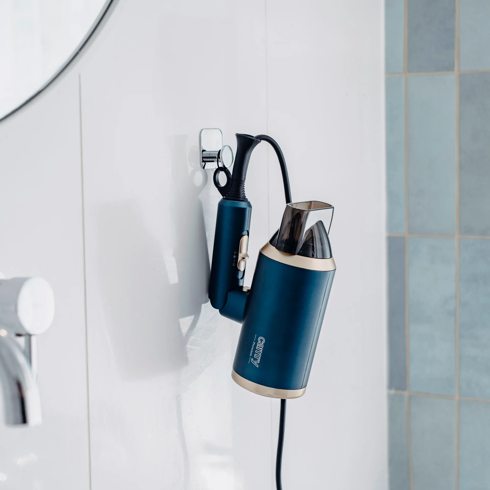 Camry   Hair Dryer   CR 2268   1800 W   Number of temperature settings 2   Ionic function   Diffuser nozzle   Blue/Gold - Image 11