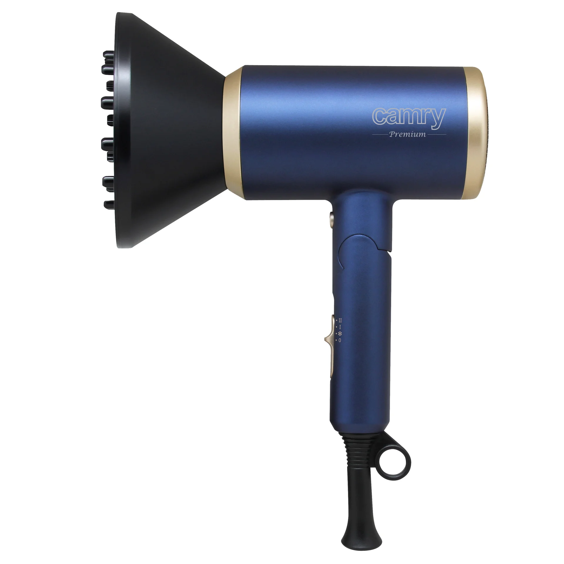 Camry   Hair Dryer   CR 2268   1800 W   Number of temperature settings 2   Ionic function   Diffuser nozzle   Blue/Gold - Image 3