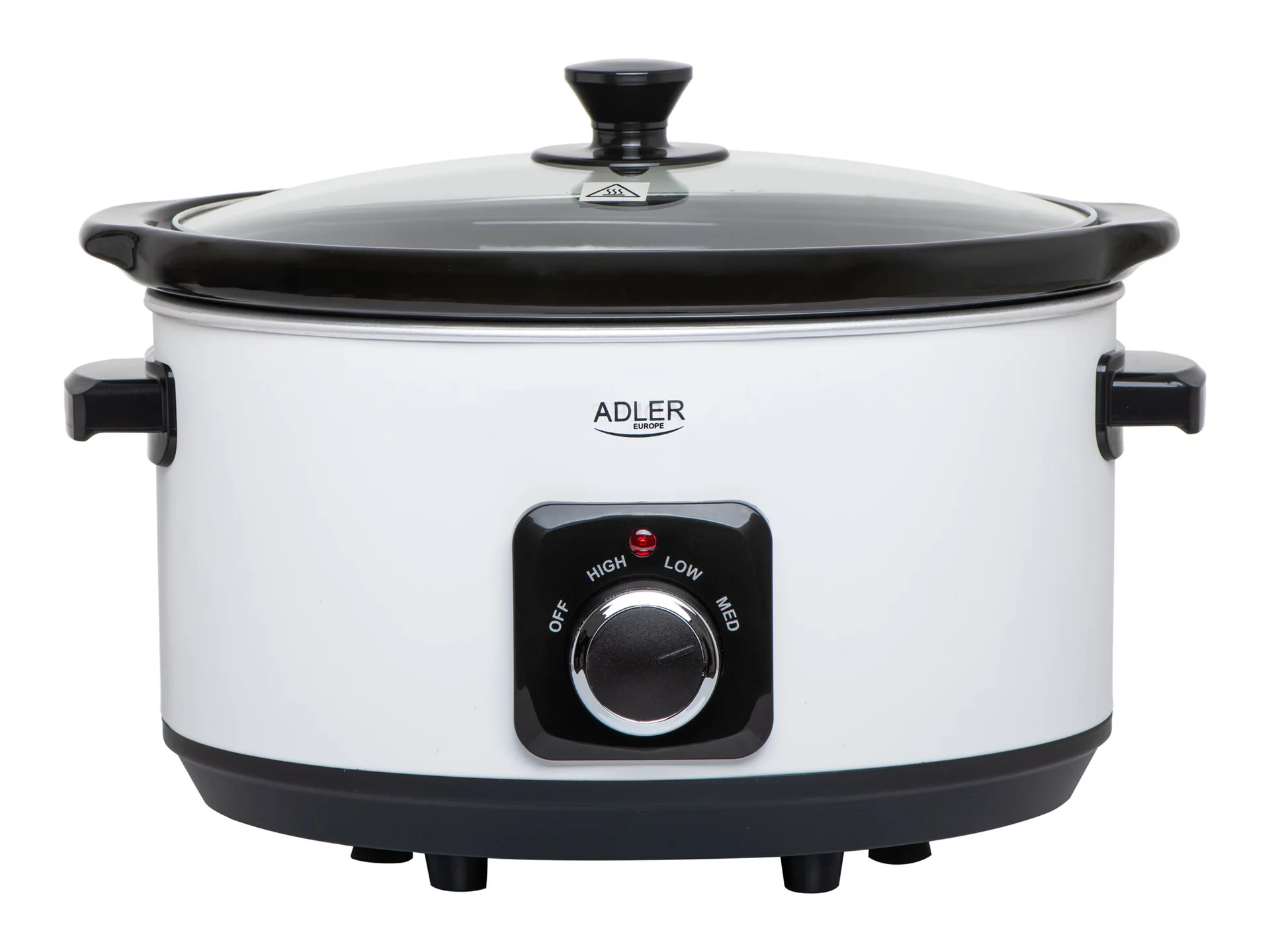 Adler   Slow Cooker   AD 6413w   290 W   5.8 L   Number of programs 3   White - Image 2
