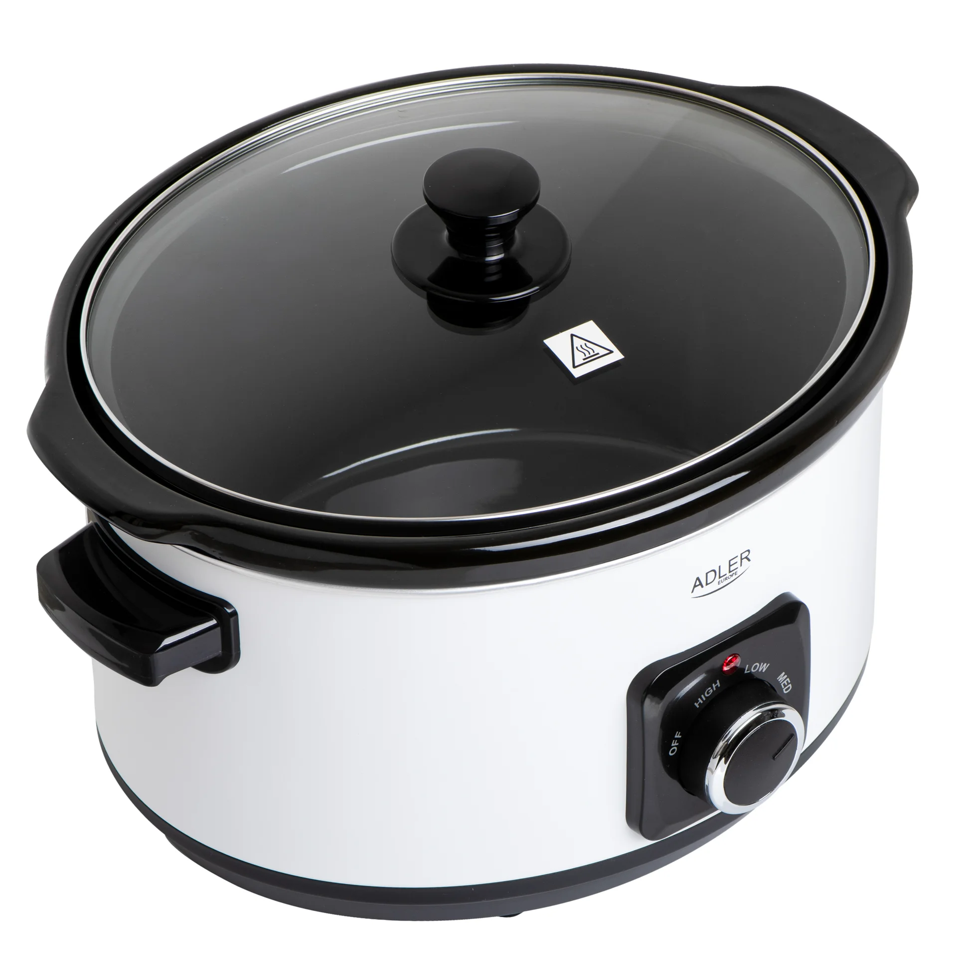 Adler   Slow Cooker   AD 6413w   290 W   5.8 L   Number of programs 3   White - Image 3