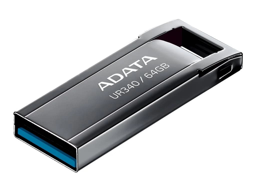 ADATA   USB Flash Drive   UR340   32 GB   USB 3.2 Gen1   Black - Image 1