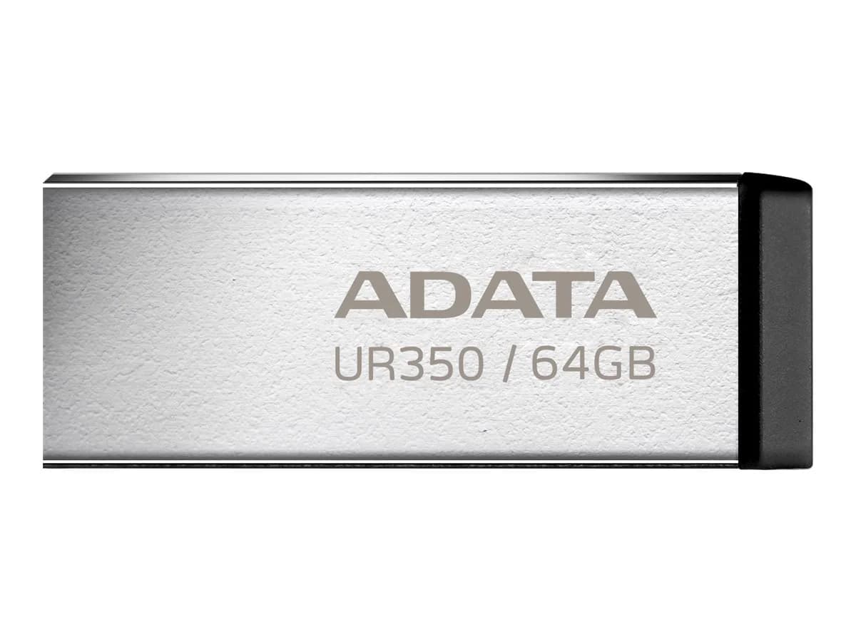 ADATA   USB Flash Drive   UR350   64 GB   USB 3.2 Gen1   Black - Image 2