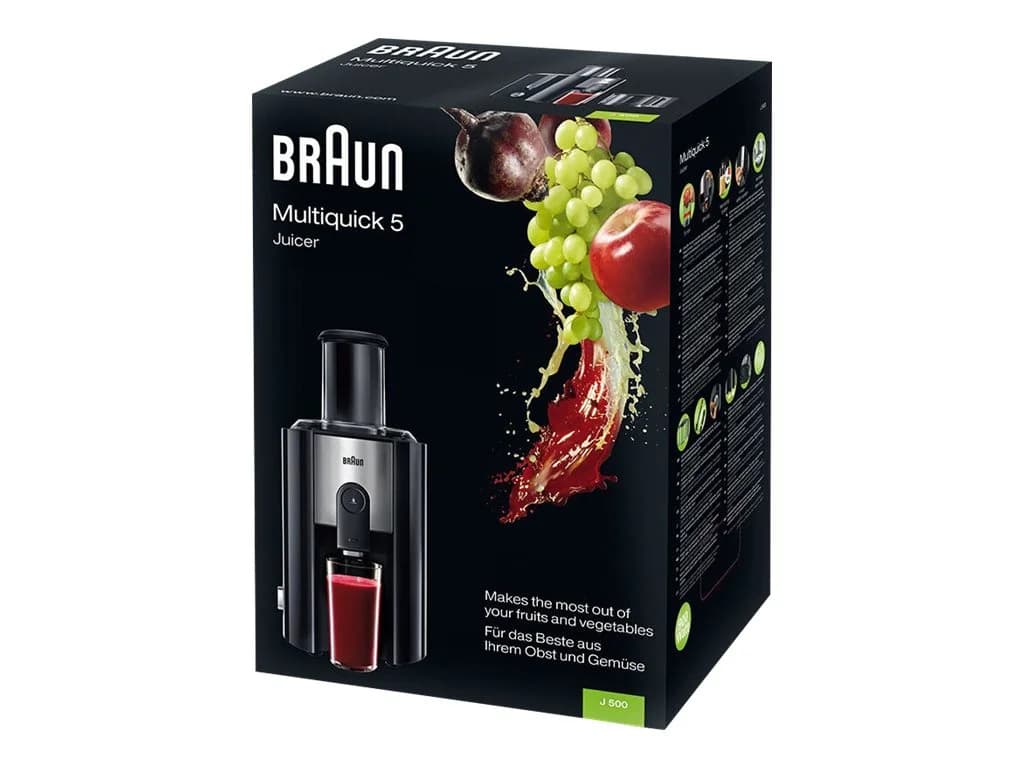 Braun   J 500 Multiquick 5   Type Juicer   Black   900 W   Number of speeds 2 - Image 3