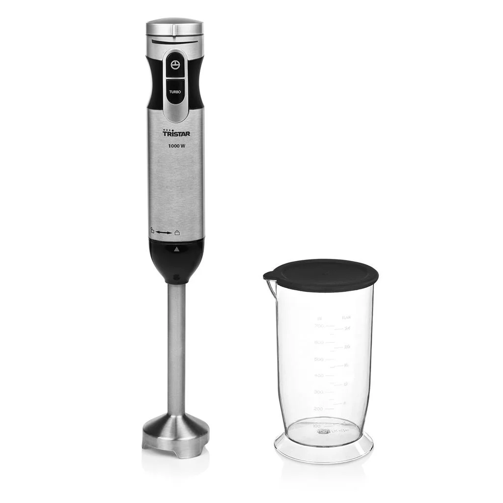 Tristar MX-4828 Hand Blender 1000 W Number of speeds 1 Turbo mode Ice crushing Stainless Steel - Image 1