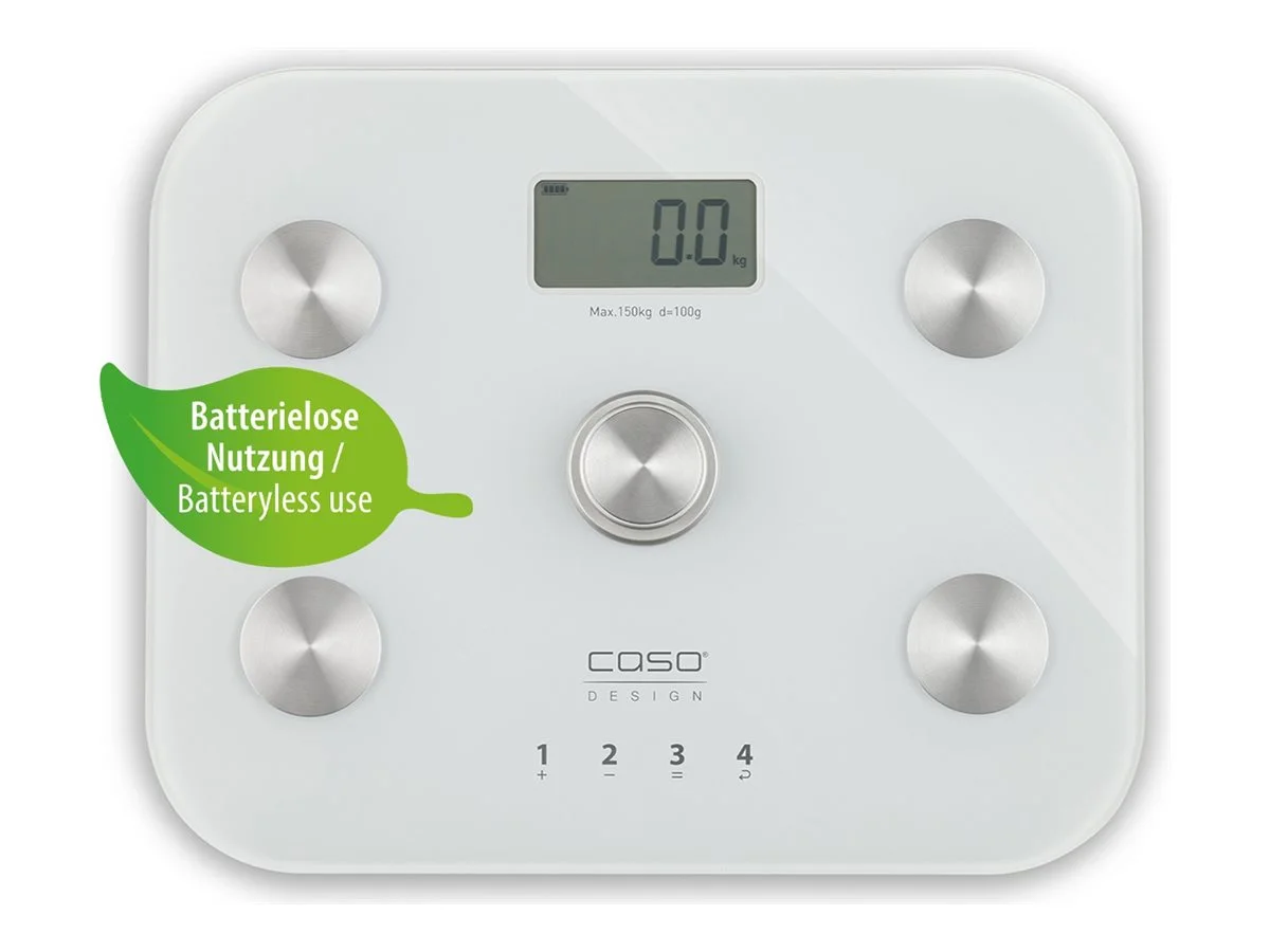 Caso   Scale   BodyEnergy Fit   Maximum weight (capacity) 150 kg   Accuracy 100 g   White - Image 2