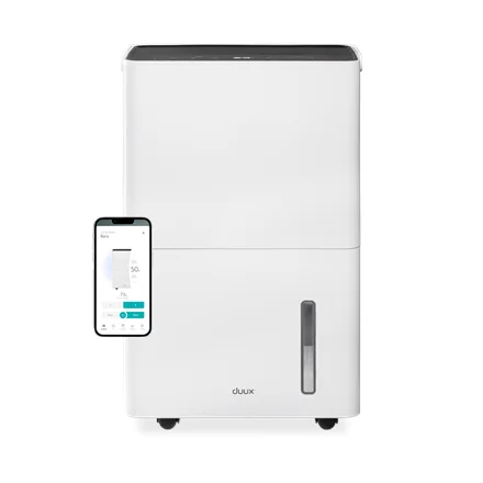 Duux Smart Dehumidifier   Bora   Suitable for rooms up to 50 m²   Water tank capacity 4 L   White - Image 1