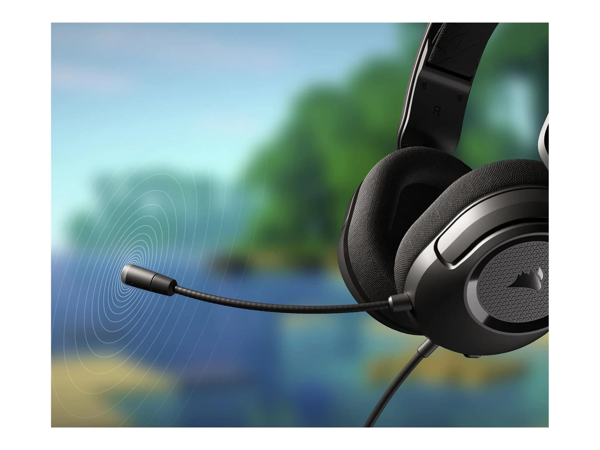 Corsair Gaming Headset HS35 v2 Wired Over-Ear Microphone Carbon - Image 4