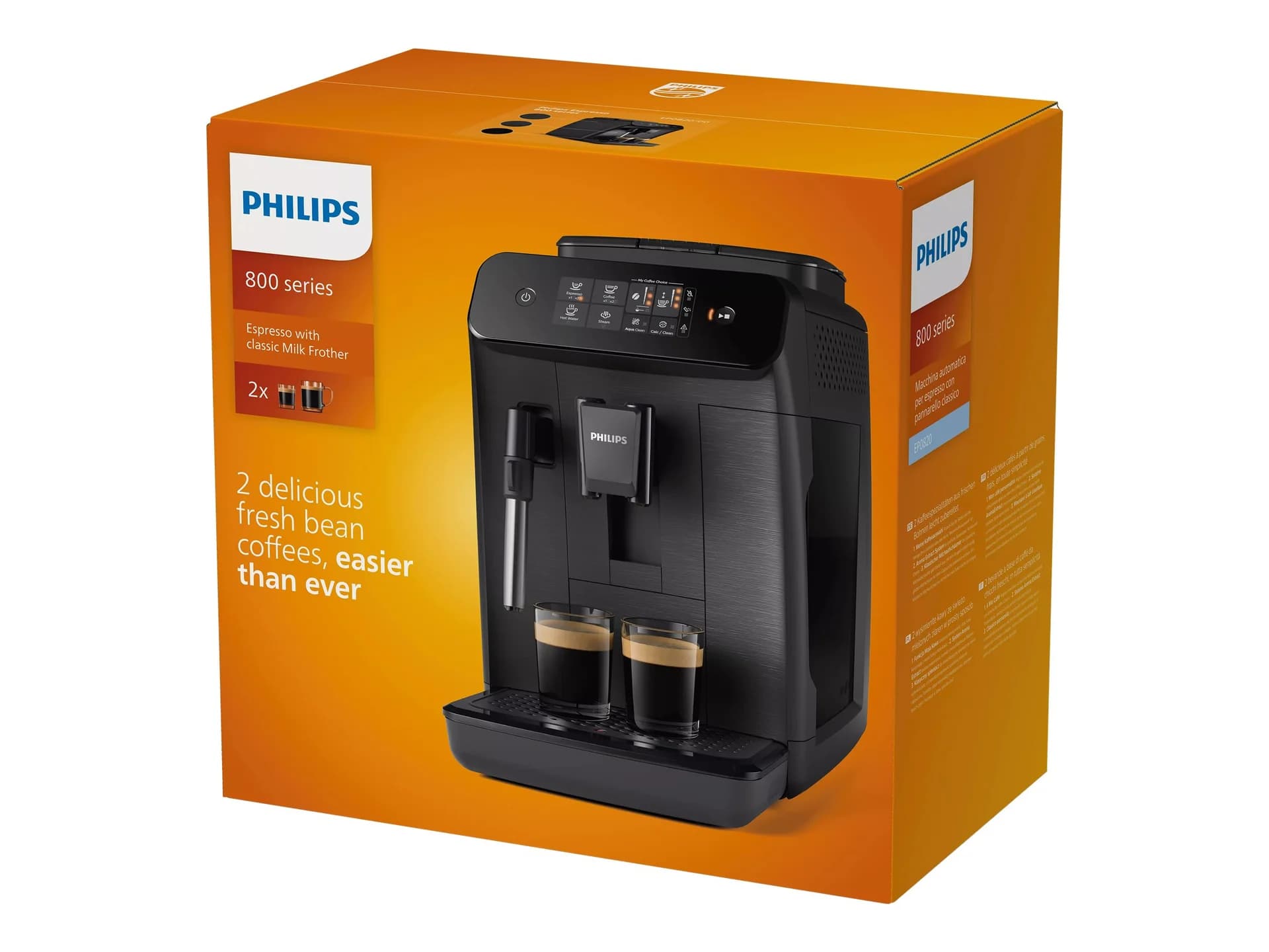 Philips Coffee Maker EP0820/00 Pump pressure 15 bar Built-in milk frother Fully Automatic 1500 W Black - Image 9