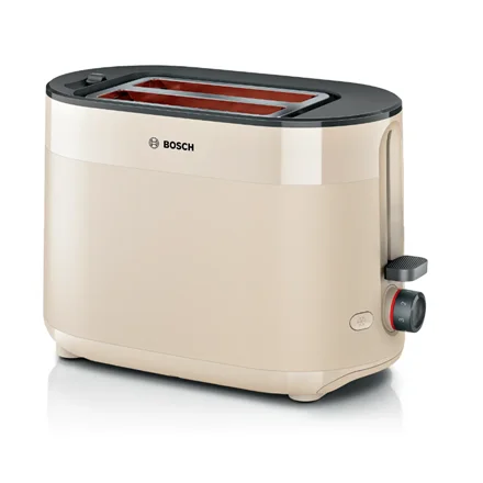 Bosch Toaster TAT2M127 MyMoment Power 950 W Number of slots 2 Housing material Plastic Beige - Image 1