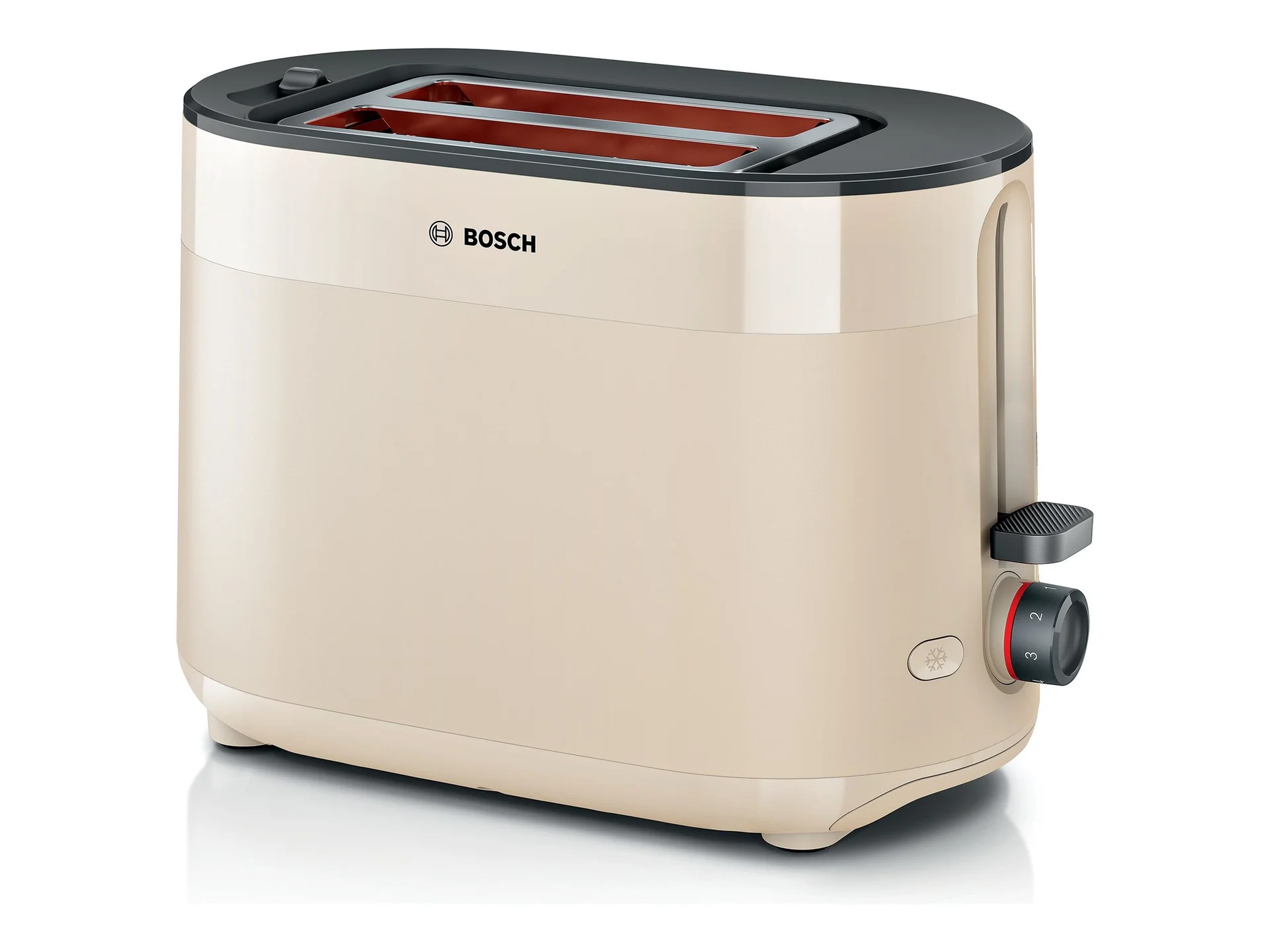 Bosch Toaster TAT2M127 MyMoment Power 950 W Number of slots 2 Housing material Plastic Beige - Image 2