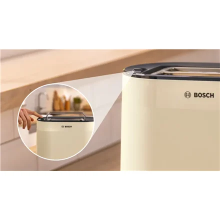 Bosch Toaster TAT2M127 MyMoment Power 950 W Number of slots 2 Housing material Plastic Beige - Image 3