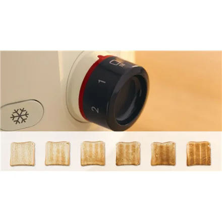 Bosch Toaster TAT2M127 MyMoment Power 950 W Number of slots 2 Housing material Plastic Beige - Image 4