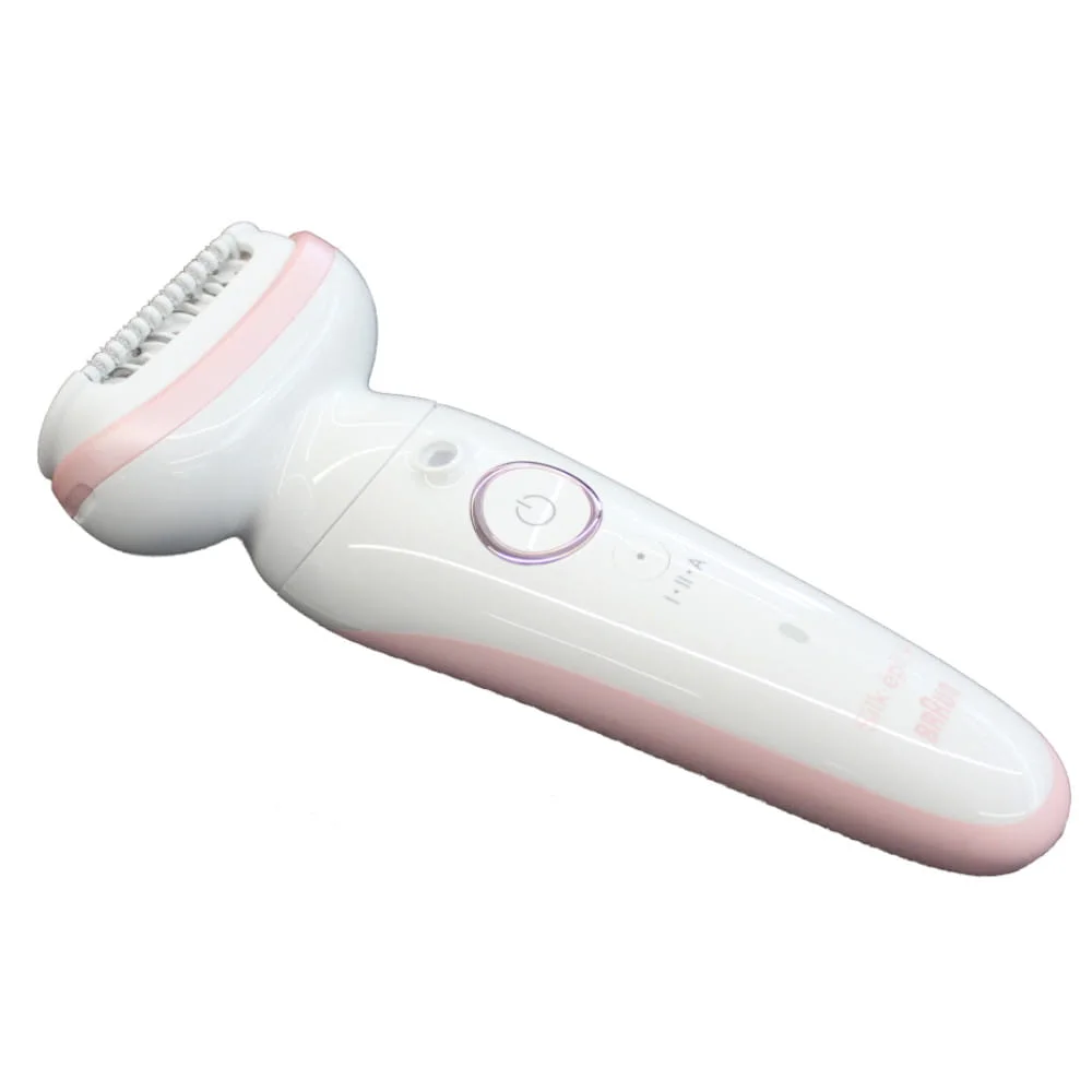 Braun Epilator SES9000 Silk-epil 9 SkinSpa Operating time (max) 50 min Number of power levels 2 Wet & Dry White/Pink - Image 2