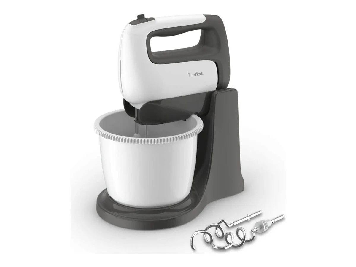TEFAL HT464138 Prep'Mix+ Hand Mixer 500 W Number of speeds 5 Turbo mode White/Grey - Image 2