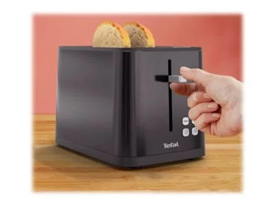 TEFAL Toaster   TT6408   Power 850 W   Number of slots 2   Housing material Plastic   Black - Image 8