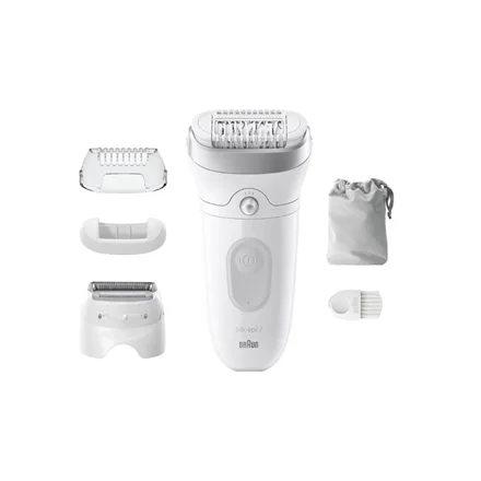 Braun Epilator   SE7-041 Silk épil 7   Number of power levels 2   Wet & Dry   White/Silver - Image 1