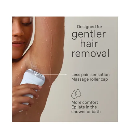 Braun Epilator   SE7-041 Silk épil 7   Number of power levels 2   Wet & Dry   White/Silver - Image 7