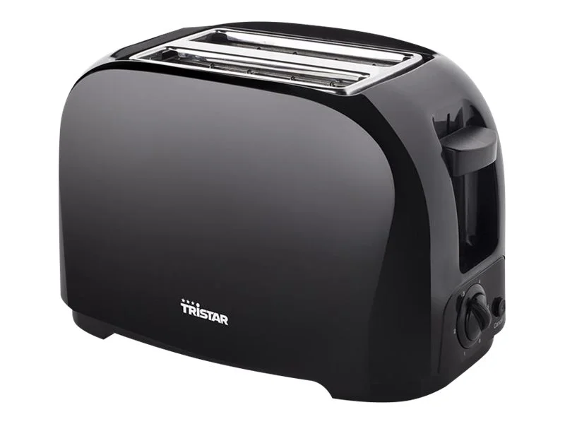 Tristar Toaster BR-1025 Number of slots 2 Housing material Plastic Black - Image 2