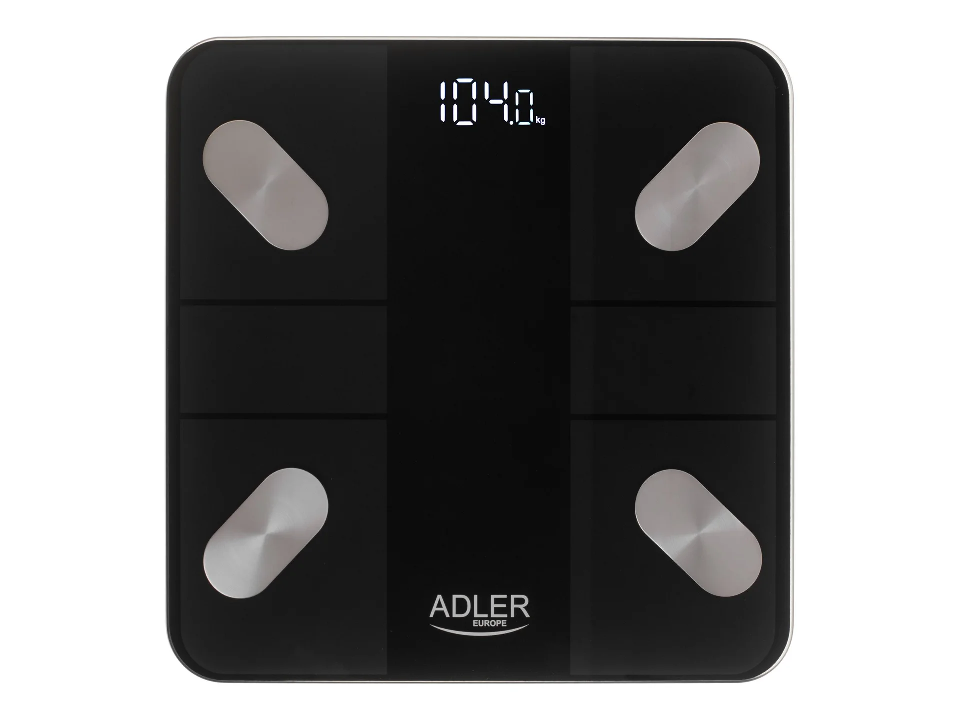 Adler Smart Bathroom Scale AD 8186b Maximum weight (capacity) 180 kg Accuracy 100 g Body Mass Index (BMI) measuring Black - Image 2