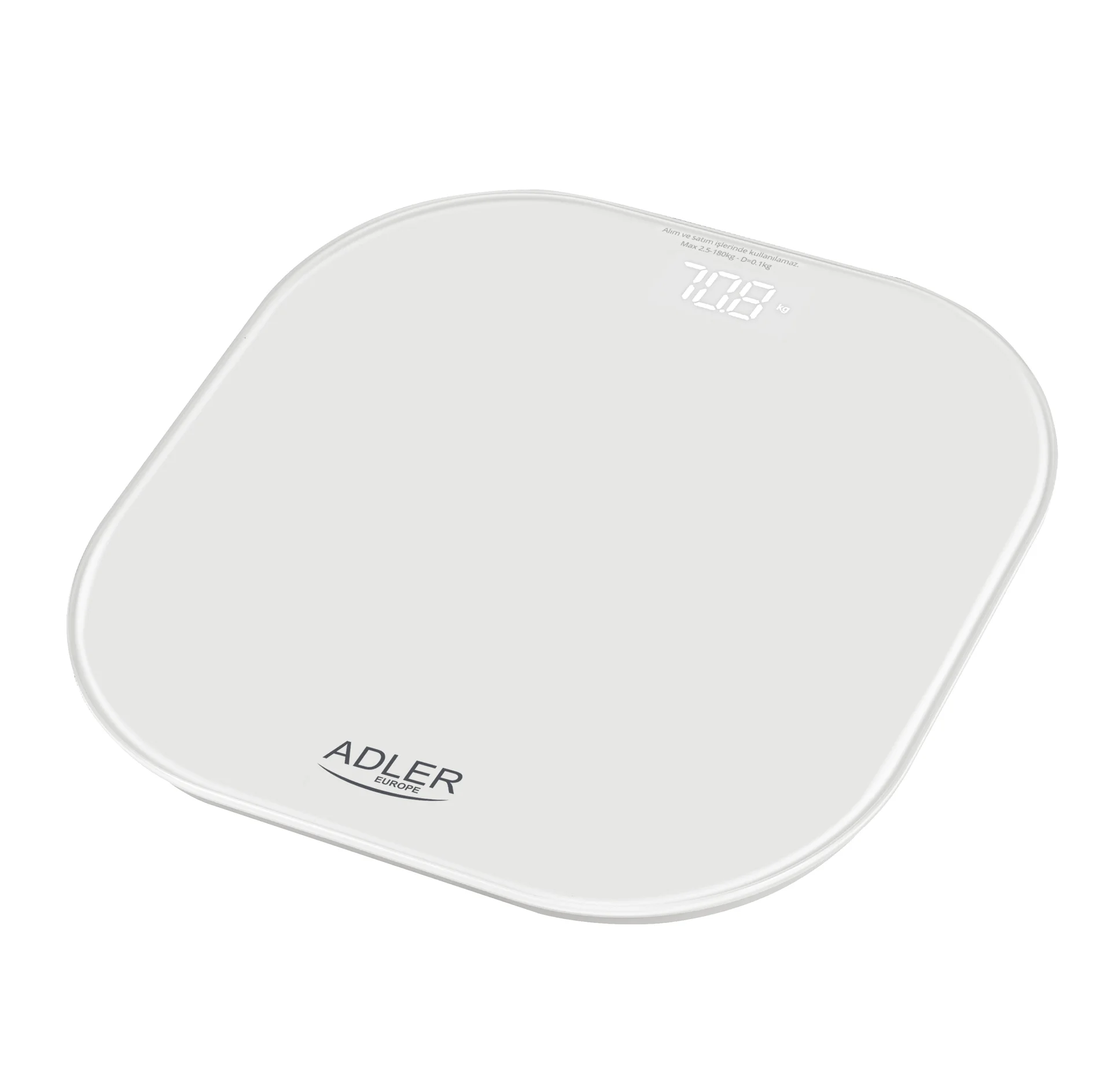 Adler Bathroom Scale   AD 8188   Maximum weight (capacity) 180 kg   Accuracy 100 g   White - Image 1