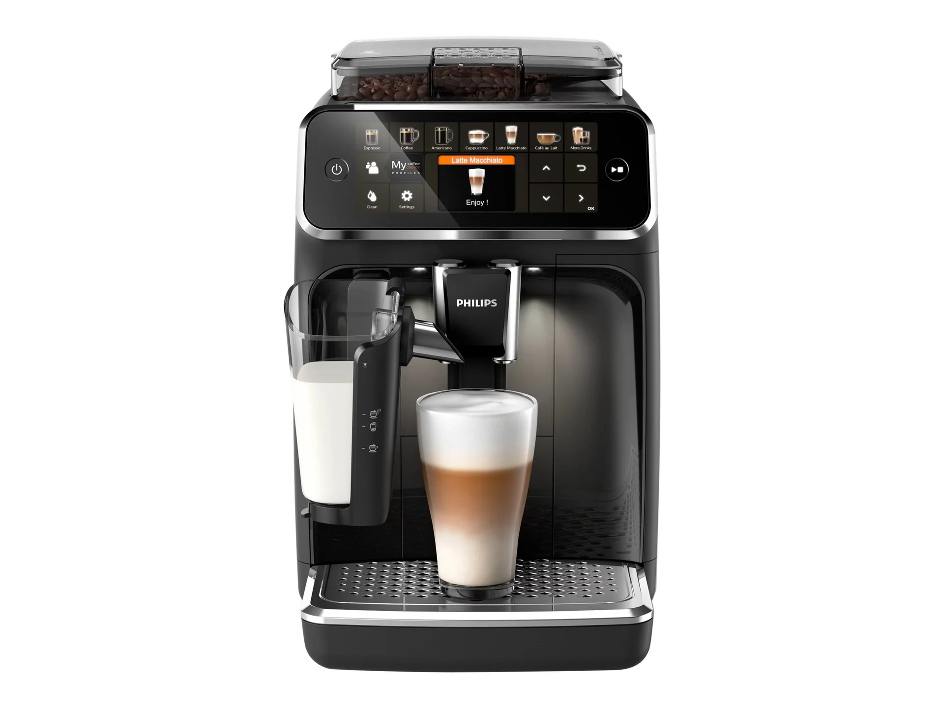 Philips Espresso Machine EP5441/50 Pump pressure 15 bar Built-in milk frother Fully automatic 1500 W Black - Image 2