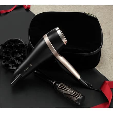 Remington Salon Smooth Hair Dryer Gift Set D6940GP 2100 W Number of temperature settings 3 Ionic function Diffuser nozzle Black - Image 3