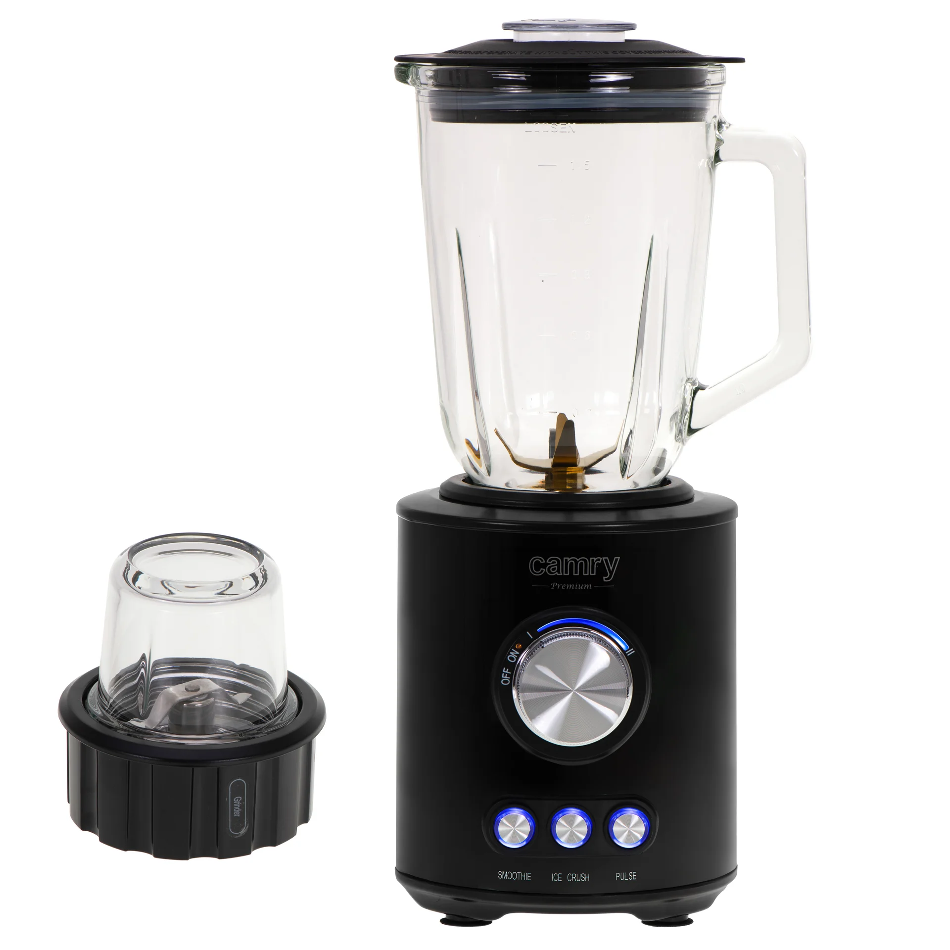 Camry Blender   CR 4088   Tabletop   1800 W   Jar material Glass   Jar capacity 1.5 L   Ice crushing   Piano Black - Image 1