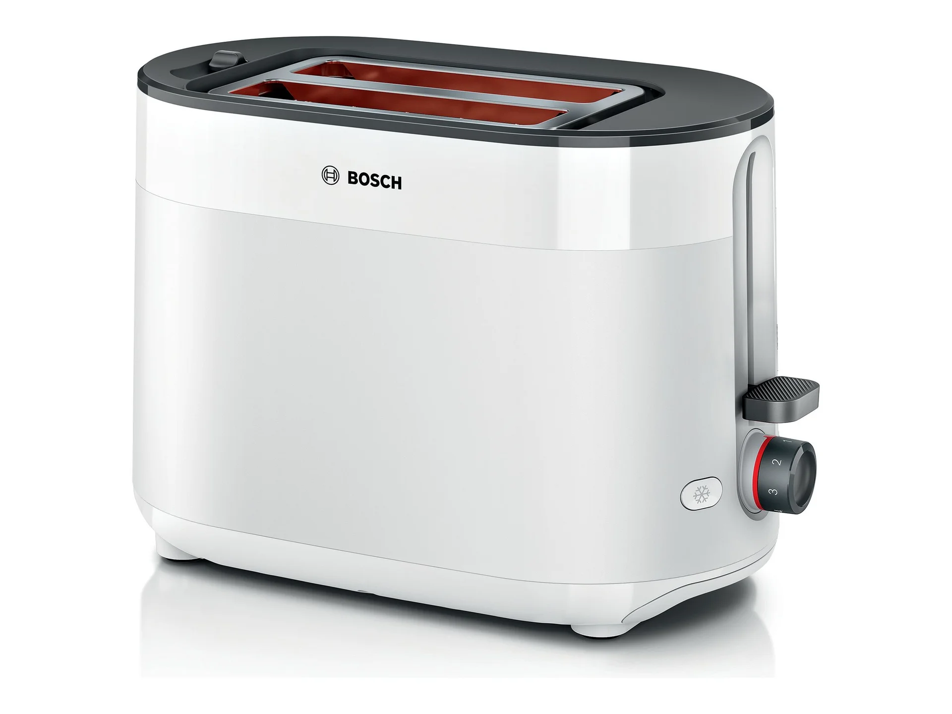 Bosch Compact Toaster   TAT2M121 MyMoment   Power 950 W   Number of slots 2   Housing material Plastic   White - Image 2