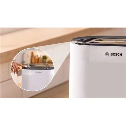 Bosch Compact Toaster   TAT2M121 MyMoment   Power 950 W   Number of slots 2   Housing material Plastic   White - Image 6