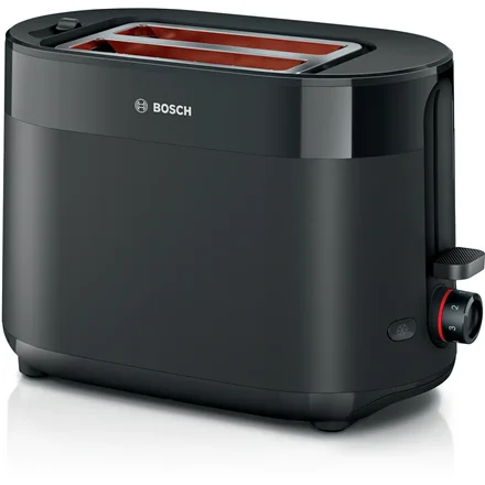Bosch Compact Toaster   TAT2M123 MyMoment   Power 950 W   Number of slots 2   Housing material Plastic   Black - Image 1