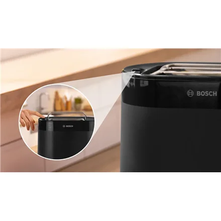 Bosch Compact Toaster   TAT2M123 MyMoment   Power 950 W   Number of slots 2   Housing material Plastic   Black - Image 7