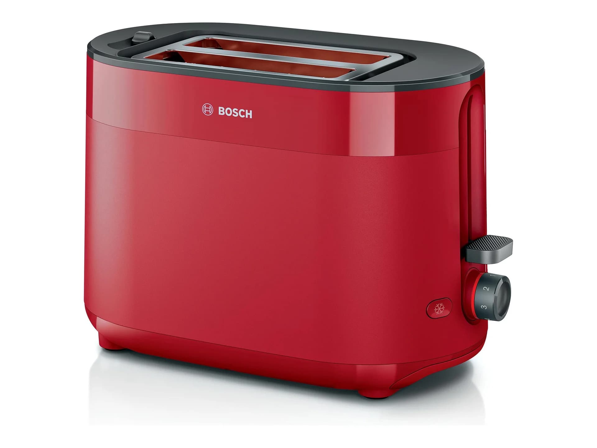 Bosch Compact Toaster   TAT2M124 MyMoment   Power 950 W   Number of slots 2   Housing material Plastic   Red - Image 1