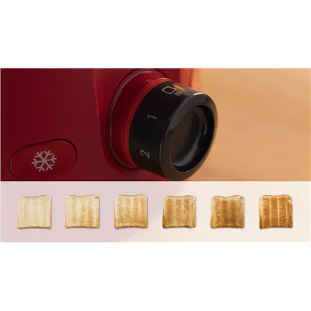 Bosch Compact Toaster   TAT2M124 MyMoment   Power 950 W   Number of slots 2   Housing material Plastic   Red - Image 4