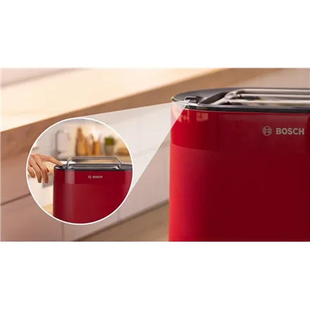 Bosch Compact Toaster   TAT2M124 MyMoment   Power 950 W   Number of slots 2   Housing material Plastic   Red - Image 6