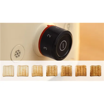 Bosch Compact Toaster   TAT3M127 MyMoment   Number of slots 2   Housing material Plastic   Beige - Image 6
