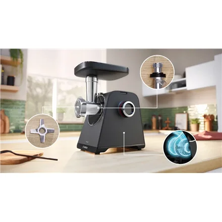 Bosch Food Mincer   MFWS430B   Black   Number of speeds 2   Throughput (kg/min) 2.5 - Image 3