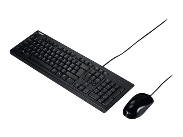 Asus U2000 Keyboard and Mouse Set Wired US Black - Image 1