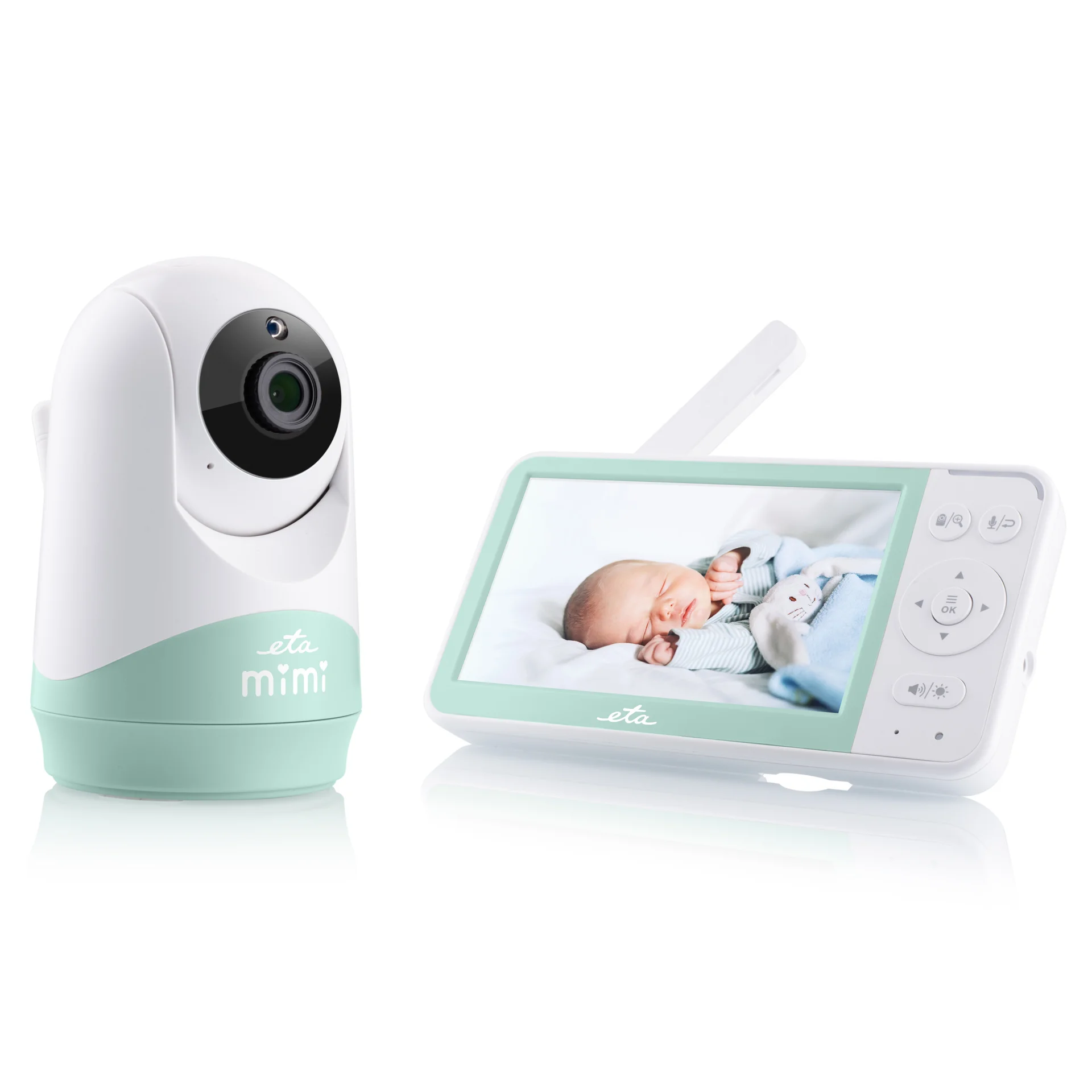 ETA   Baby Monitor   ETA530690000 MIMI   White/Green - Image 1