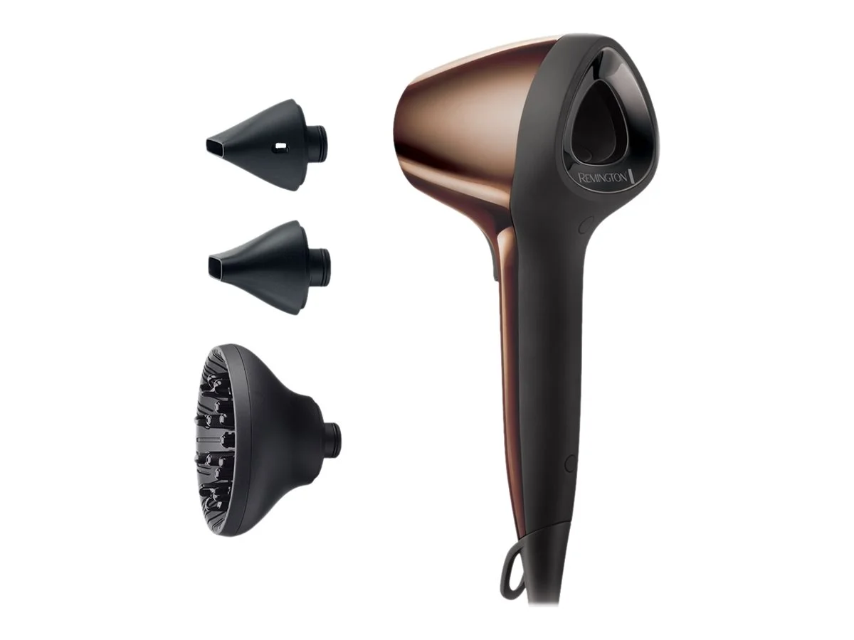 Remington The Salon Collection Air3D Hair Dryer   D7777   1800 W   Number of temperature settings 3   Ionic function   Diffuser nozzle   Brown - Image 2