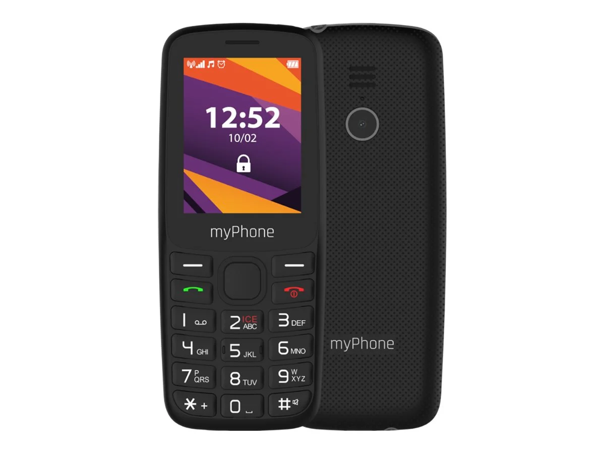 myPhone 6410 LTE   Black   2.4 "   TFT   64 MB   128 MB   Dual SIM   Nano SIM   USB version Type-C   Built-in camera   Main camera resolution 0.3 MP   1400 mAh - Image 2